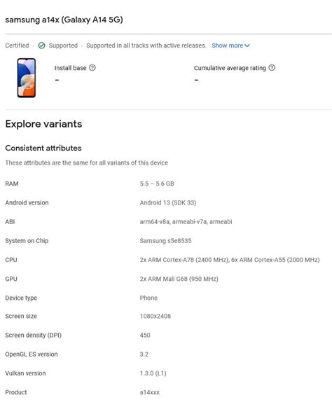 Samsung Galaxy A14 5G Muncul Di Google Play Console