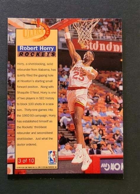 Fleer Ultra All Rookie Series Robert Horry Rc Ebay