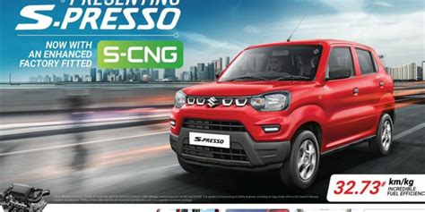 Maruti Suzuki S Presso S Cng Launched In India At Rs 590 Lakh