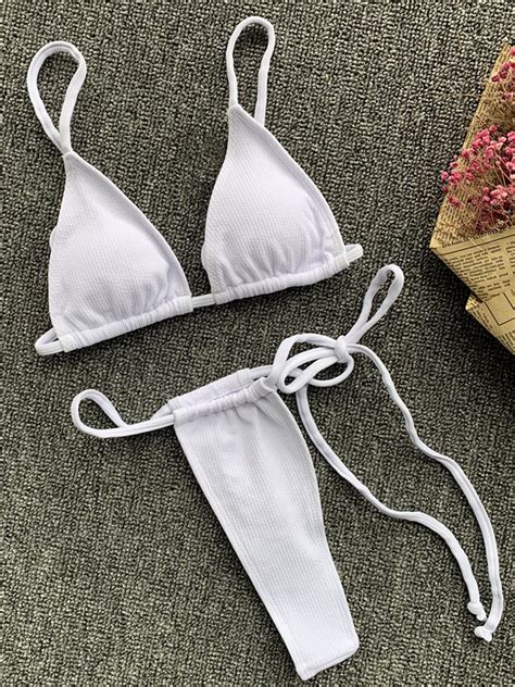 Wholesale Solid Color Sexy Mini Bikini Set For Women Lhm Wholesale