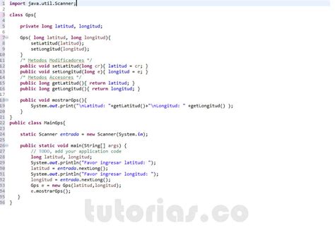 POO Java Clase GPS Tutorias Co