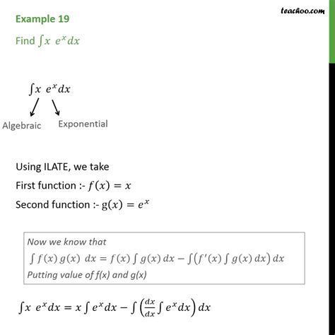 Integration By Parts Xe X