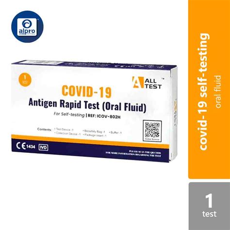 ALLTEST Covid 19 Antigen Rapid Test 1 Test Oral Fluid Lazada