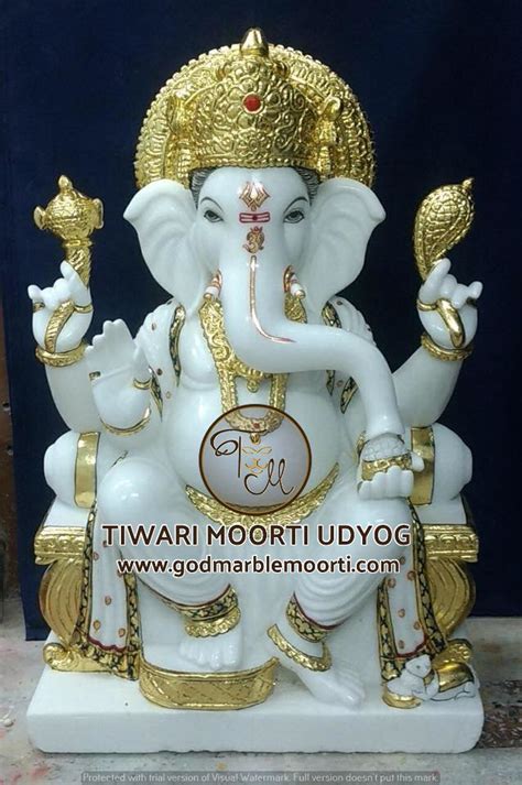 Tiwari Moorti Marble Ganesh Statue Size Inch At Rs In Jaipur