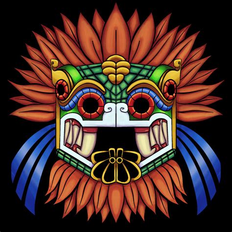 Quetzalcoatl Mask by blash4565 on DeviantArt