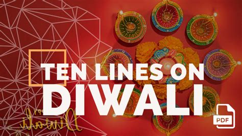 10 Lines on Diwali in English [3 Examples] - English Compositions