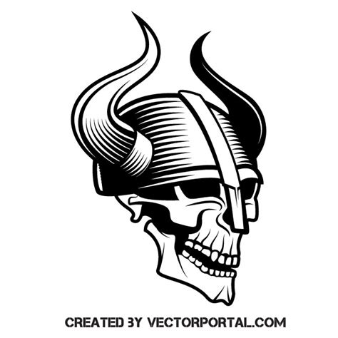 Viking skull Royalty Free Stock SVG Vector and Clip Art