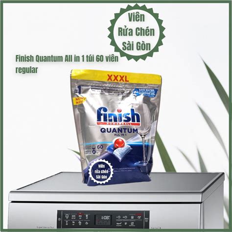 Viên rửa chén Finish Quantum Finish Ultimate Mạnh nhất cho máy rửa