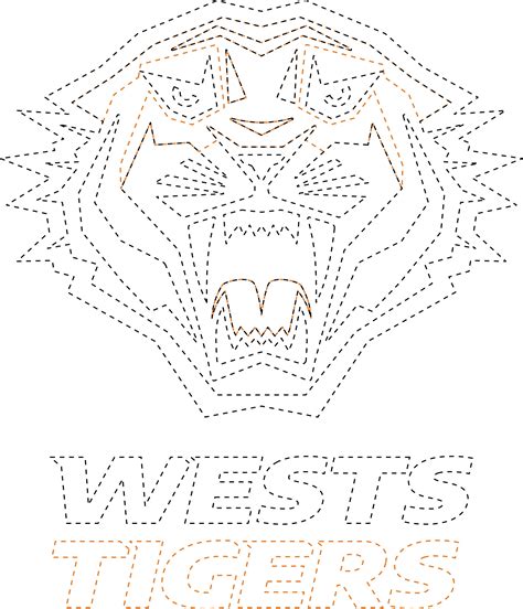 Wests Tigers NRL Logo SVG Vector Lightburn Digital Download - Etsy ...