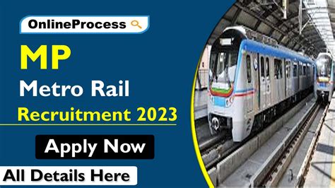 Dont Miss MPMRCL MP Metro Rail Recruitment 2023 Eligibility Criteria