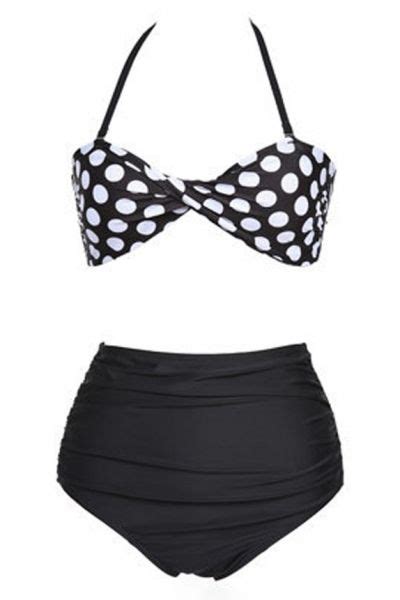 Polka Dot High Waist Bikini Azbro Womens Swimsuits Bikini