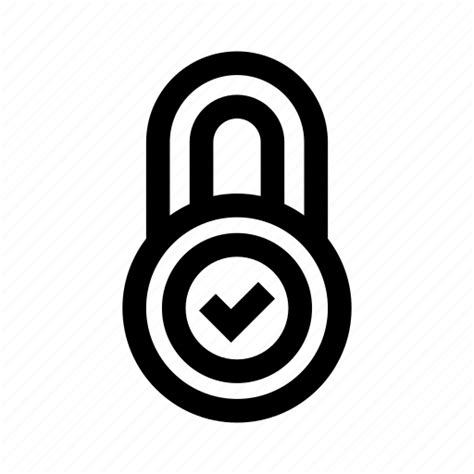 Security Padlock Lock Check Privacy Icon Download On Iconfinder