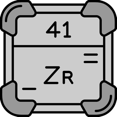 Zirconium Line Filled Greyscale Icon 41697499 Vector Art At Vecteezy