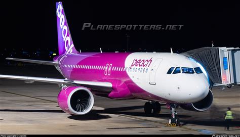 Ja P Peach Airbus A N Photo By Chen Id