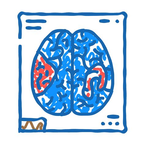 Functional Mri Neuroscience Neurology Icon Doodle Illustration 49841047