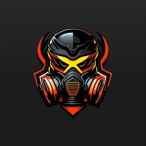 Premium Vector Gas Mask Esport Mascot Gaming Logo Illustration Design