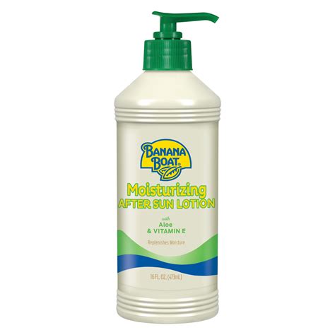 Banana Boat Moisturizing Soothing And Cooling After Sun Lotion With Aloe