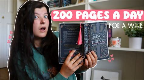 I Tried Reading Pages A Day For A Week Spoiler Free Reading Vlog