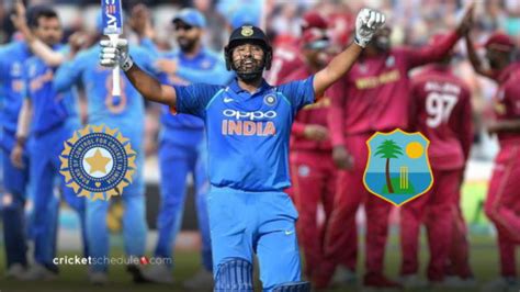 India Vs West Indies Schedule 2023 With Ind Vs Wi Series Match Dates