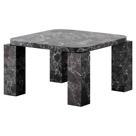 New Works Table Basse Atlas 60 X 60 Cm Marbre Noir Finnish Design Shop