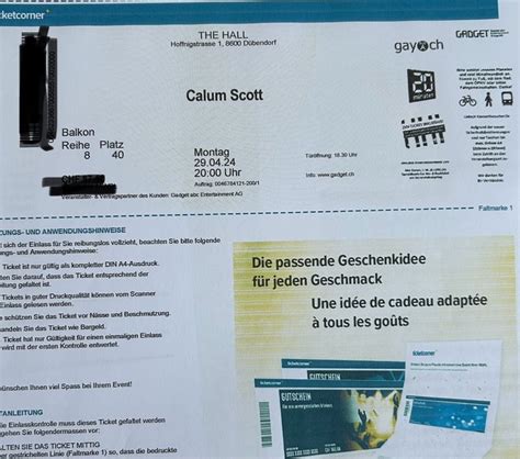 Tickets Calum Scott Konzert In Z Rich Sitzpl Tze Kaufen