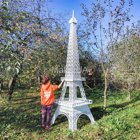 Big Eiffel Tower Wood Sculpture Eiffel Tower Statue - Etsy