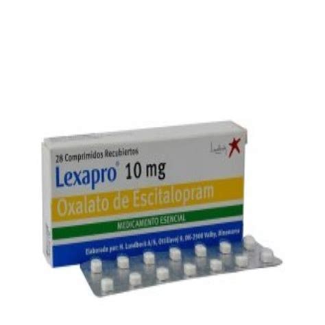 Lexapro Mg Tabletas Pae Tu Droguer A En L Nea