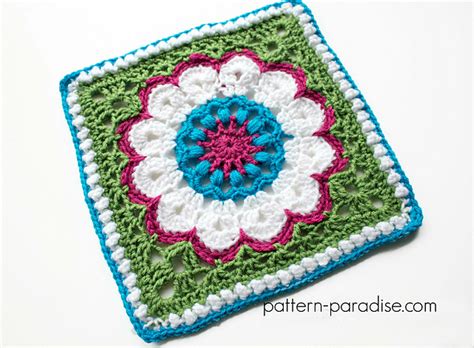 Ravelry Dahlia 12 Crochet Square Pattern By Maria Bittner