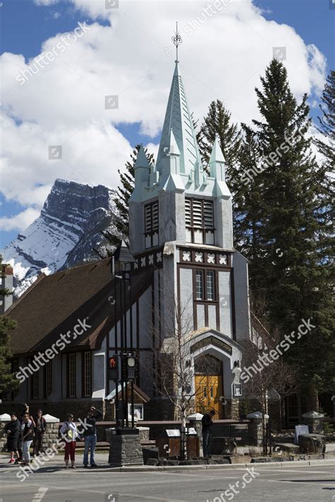 St Pauls Presbyterian Church Banff Alberta Editorial Stock Photo