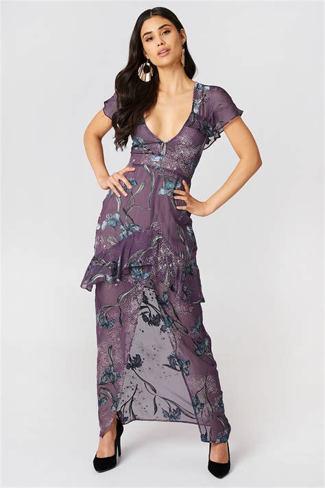 Cleo Floral Maxi Dress Veelkleurig Na Kd