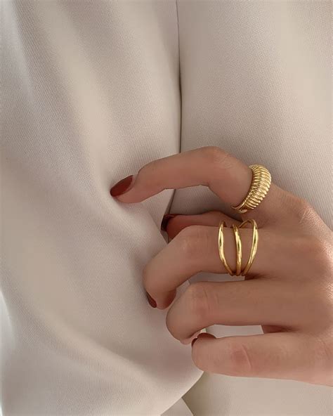 Marina 18k Gold Vermeil Ring INXSKY