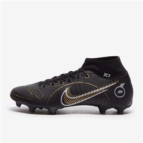 Nike Mercurial Superfly Viii Academy Fg Mg Schwarz Gold Metallic