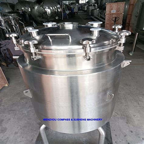 200L Stainless Steel Sanitary Heater Jacketed Storage Tank For Honey