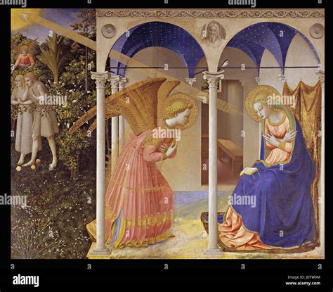 Fra Angelico - The Annunciation- detail Stock Photo - Alamy