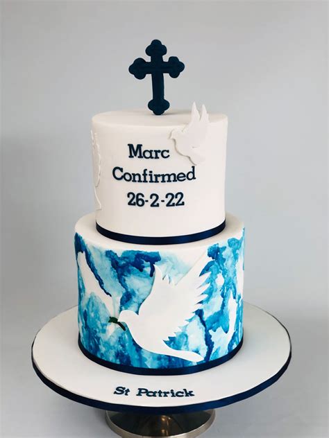 Dove Navy Black Confirmation Fantasy Cakes