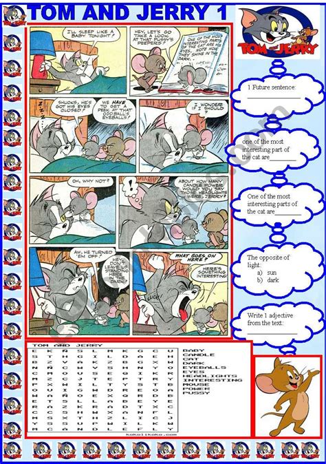 Tom And Jerry Worksheets