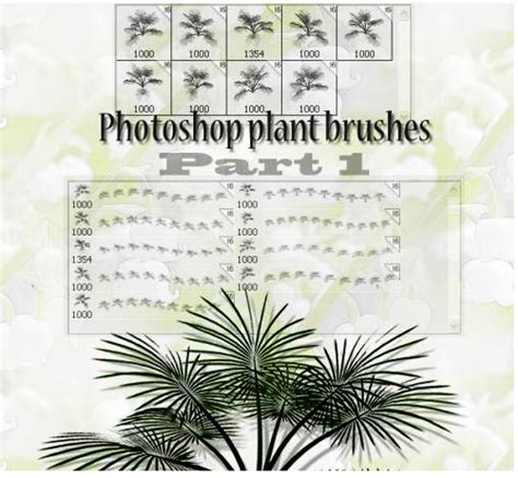 9 High-Resolution Plants Photoshop Brushes | PHOTOSHOP FREE BRUSHES