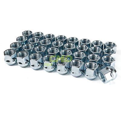 32 X OPEN END BULGE ACORN WHEEL LUG NUTS 14X1 5 ZINC FINISH HEX 19mm EBay