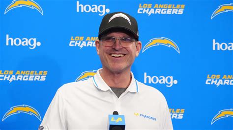 Jim Harbaugh provides key Chargers injury news in enthusiastic minicamp ...