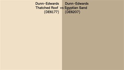 Dunn Edwards Thatched Roof Vs Egyptian Sand Side By Side Comparison