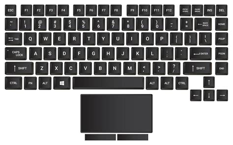 Kyeboard vector design, keyboard layout vector with alphabet, keyboard ...