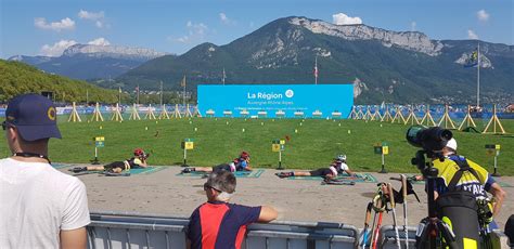 Annecy Julia Simon Et Sturla Laegreid Pr Sents Au Martin Fourcade