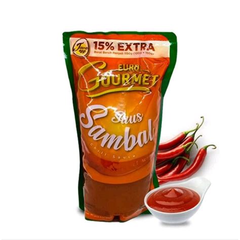 Jual EURO GOURMET SAUS SAMBAL Kemasan Pouch 1 KG CHILI SAUCE Shopee