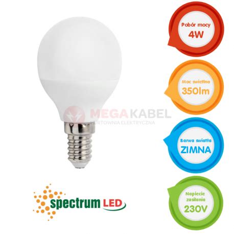 Ar Wka Led Kulka E V W Zimna Cw Spectrum