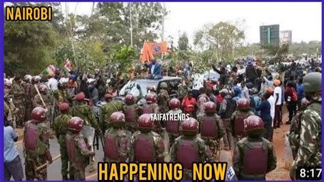 Happening Now Security Stops Raila Uhuru S Protests In Nairobi