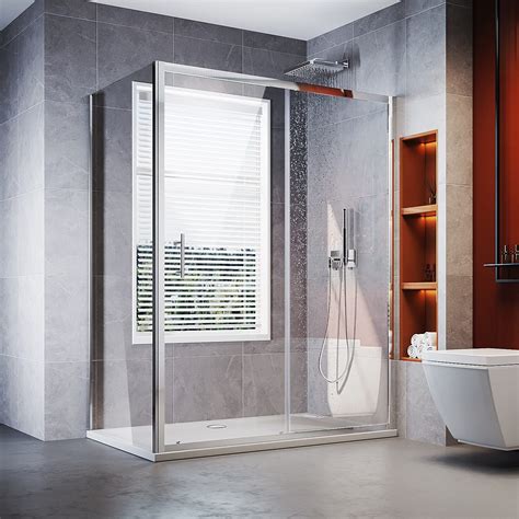 Buy Elegant 1000 X 700 Mm Sliding Shower Enclosure Cubicle With Tray