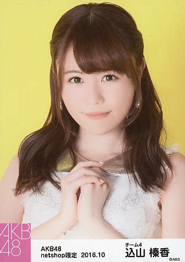 駿河屋 込山榛香 バストアップ Akb48 2016年10月度 Net Shop限定個別生写真「2016 10」 「ギンガムチェック」衣装