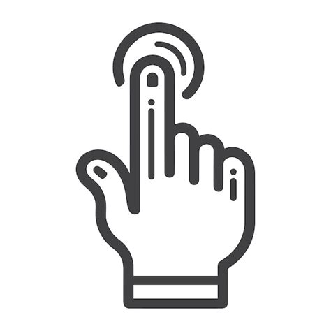 Premium Vector Hand Click The Icon Design Vector Graphic Illustration