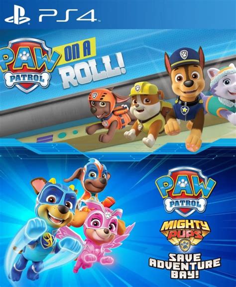 Paw Patrol On A Roll Mas Paw Patrol Mighty Pups Save Adventure Bay Ps