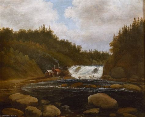 Artwork Replica Landscape With Mill And Rapids By Peder Balke